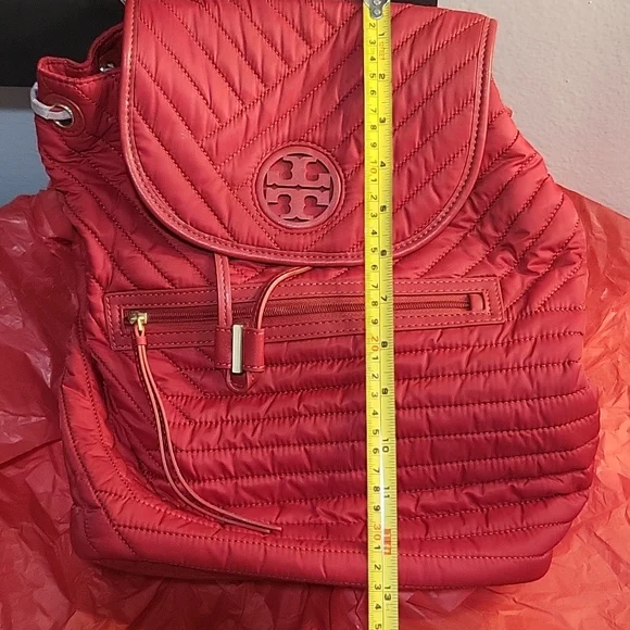 NWT- TORY BURCH Quilted Nylon Backpack NWT Tory Burch Nylon Quilted Backpack | eBay main image 3